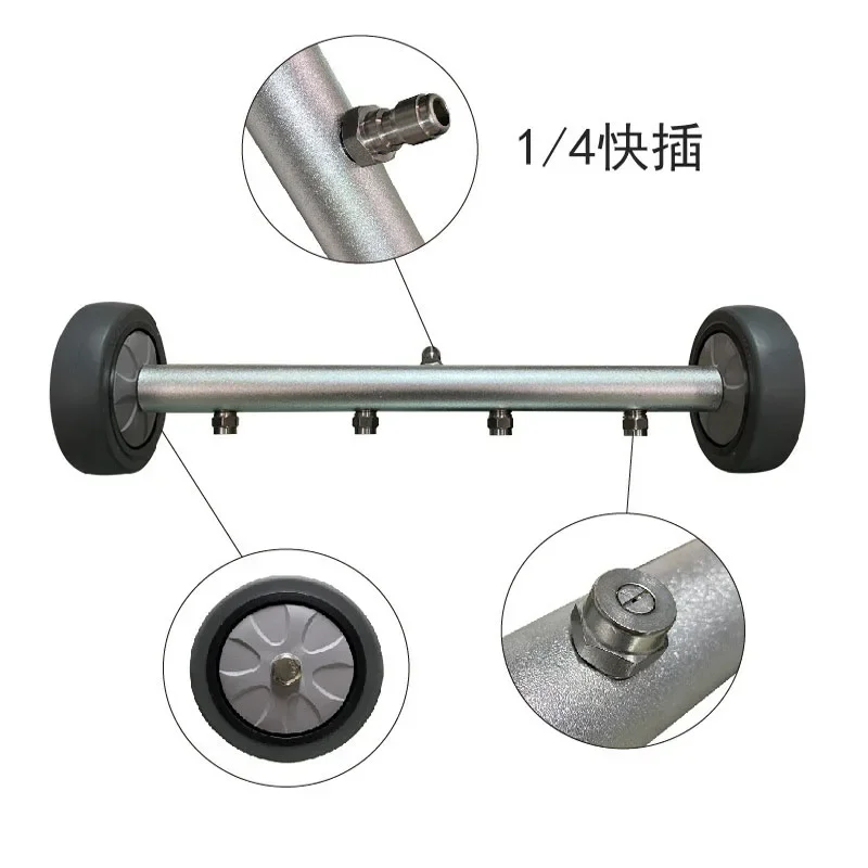 5000PSI 15-дюймовая мойка высокого давления очиститель ходовой части водяная метла