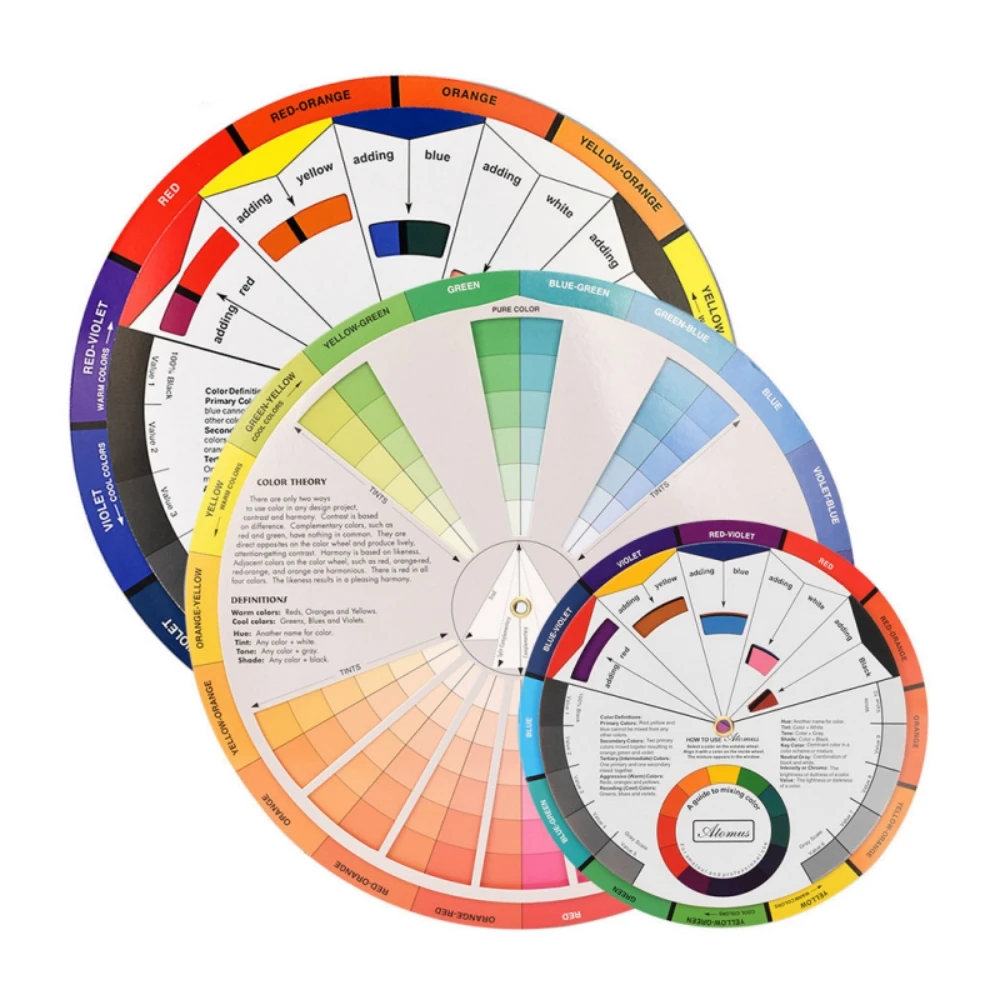 1 шт. 12/18 Цвета Татуировка Колесо Трехуровневая Направляющая Микса Центральный