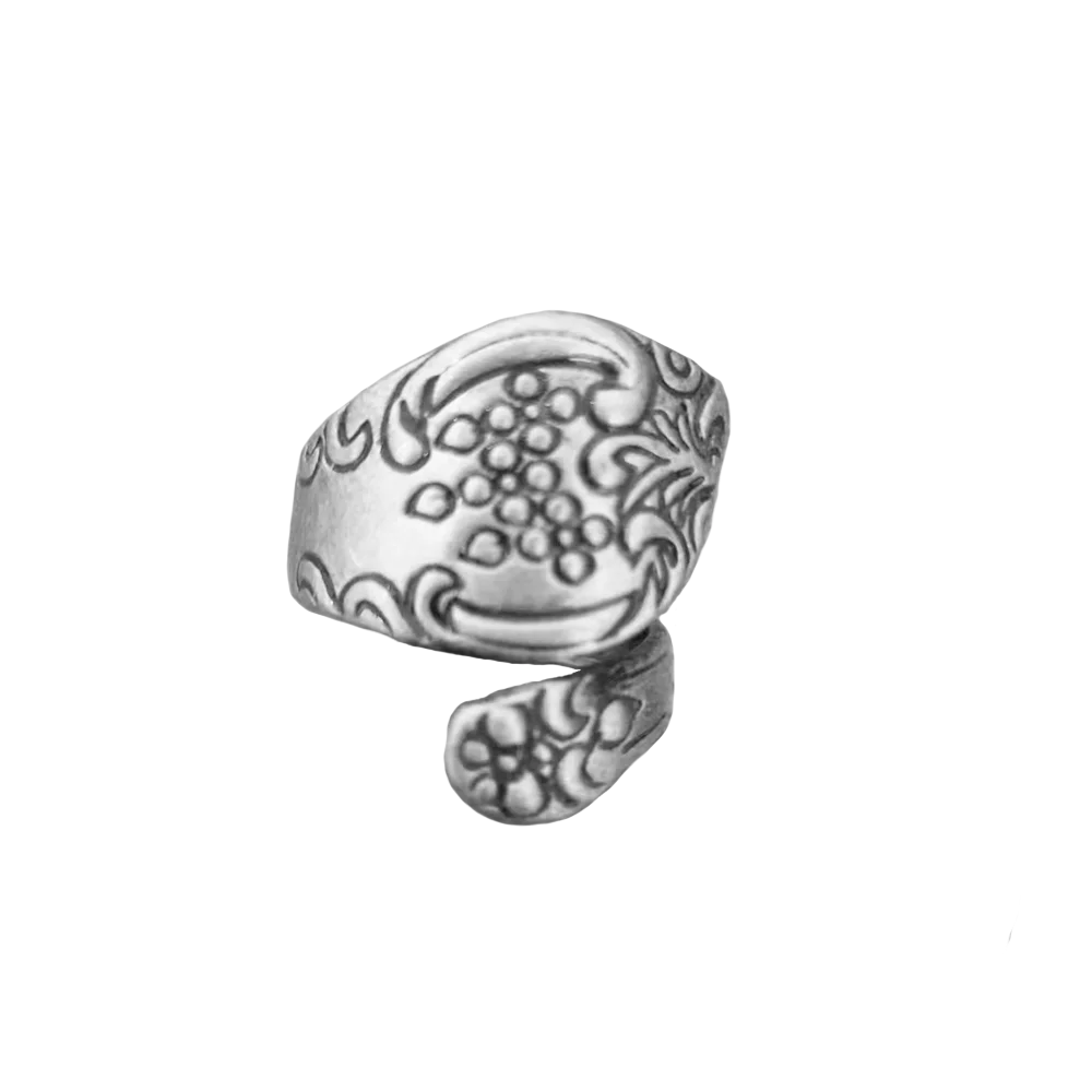 

Drop shipping New Hot Fashion Top Quality Antiqued Floral antique Tin Spoon Ring Finding okey ring