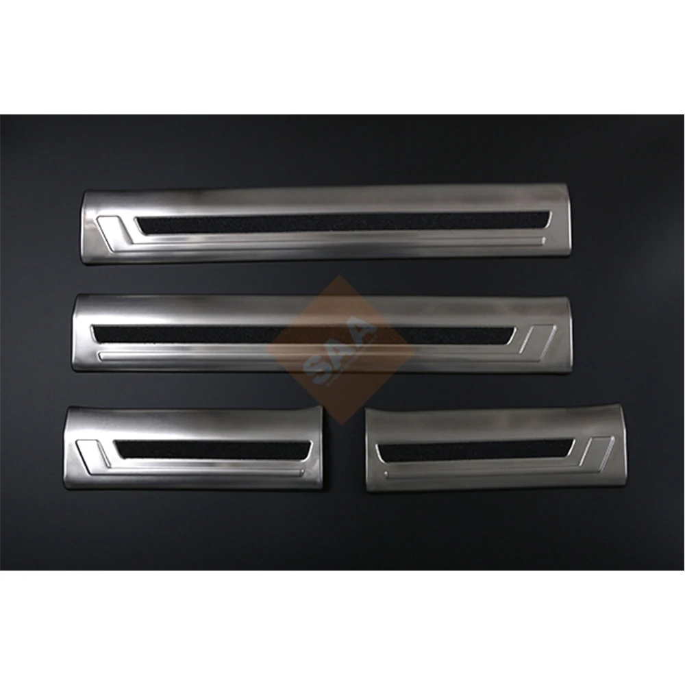 4 шт. чехол на порог автомобильной двери для Toyota Rav4 V XA50 2019 Up хромированный из