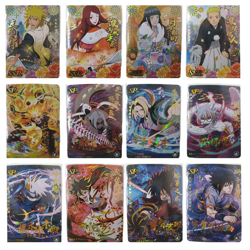 

New Naruto Sp Ssp Uzumaki Naruto Sasuke Haruno Sakura Kakashi Hyga Hinata Game Collection Card Birthday Gift