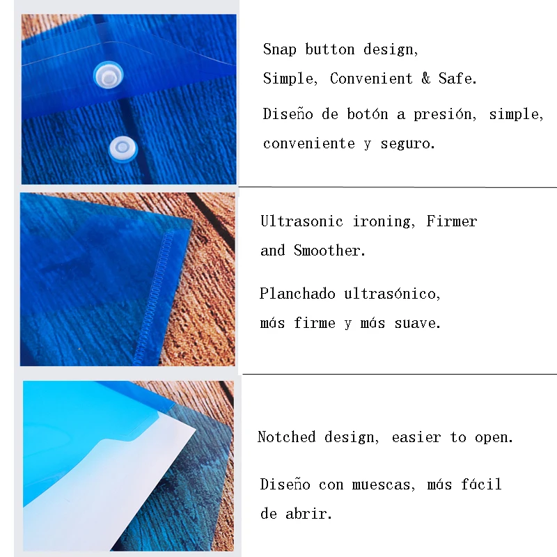 Пластиковая прозрачная папка для документов формата А4 10 шт. |