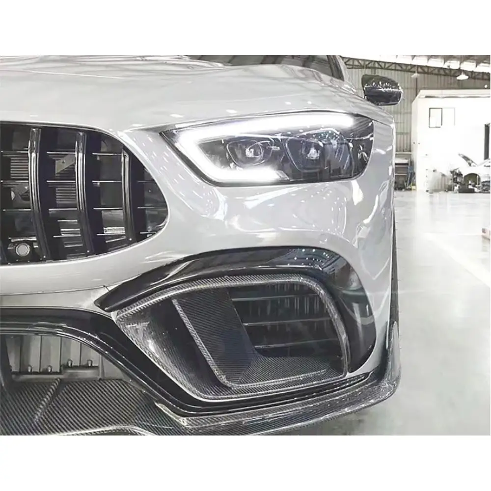 Сухой передний бампер из углеродного волокна накладка на выпускное отверстие