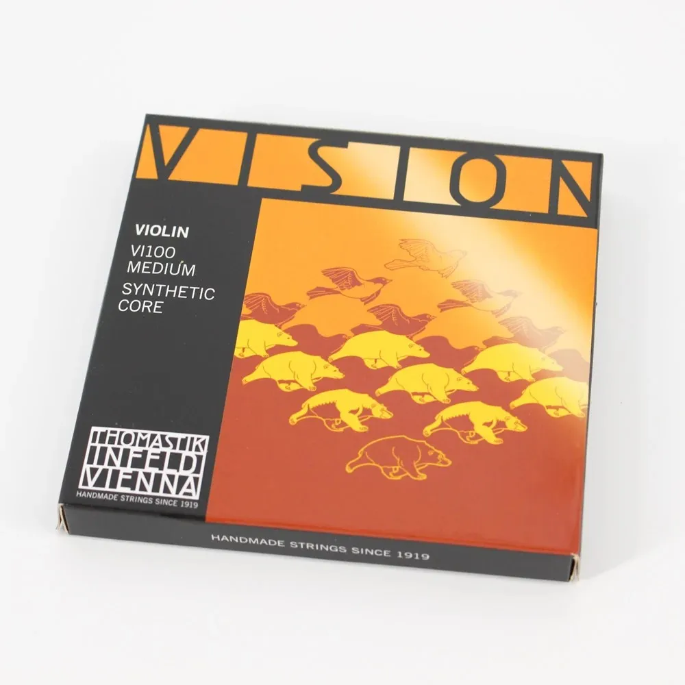 Фото Струны для скрипки Thomastik Vision Vi100 4/4 E, A, D, G, полный комплект с шариковыми наконечниками, сделано в Австрии. №2