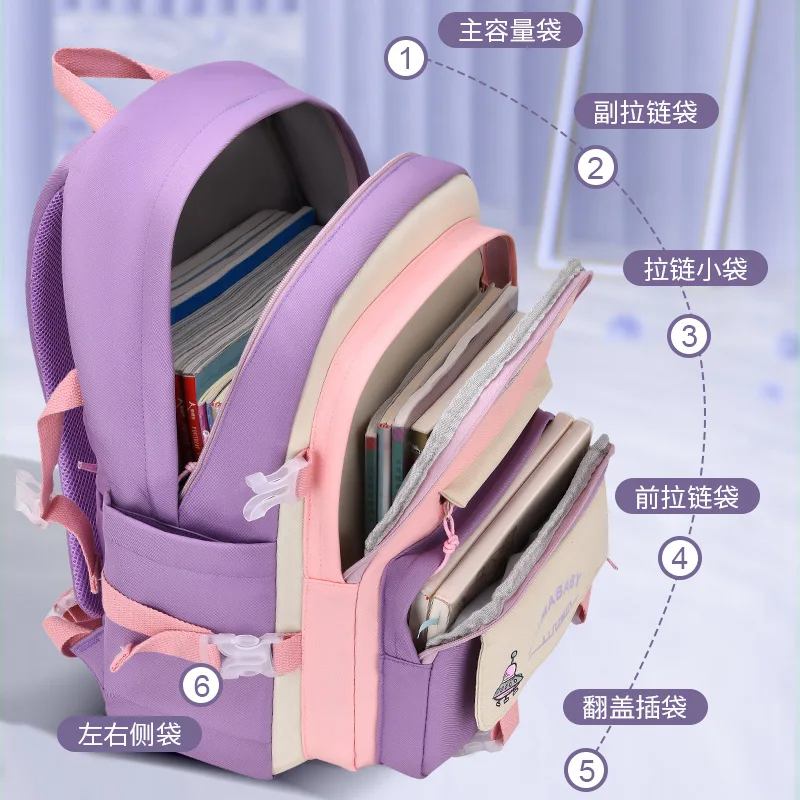 Children School Bags Girls Kids book bag Primary Orthopedic school backpack princess Backpack schoolbag kids Mochila Infantil