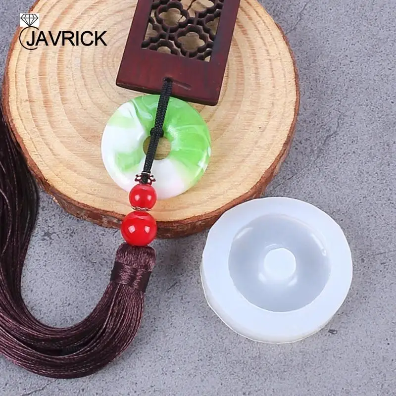 

2 PCS Jade Pendant Silicone Mold Resin DIY Jewelry Mold Jade Pendant Fan Pendant Moulds DIY Hand-Making Mould for Crafts