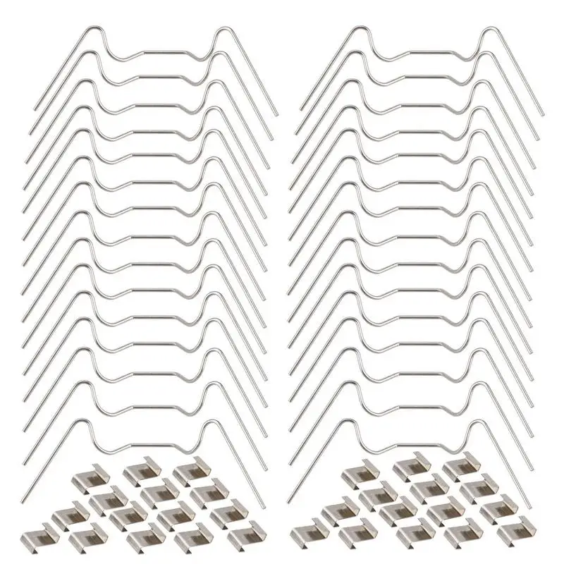 Greenhouse Clamps Clips Stainless Steel Greenhouse Panel Glazing Clips W Type Z Type Fixing Kit Green House Glass Clamps