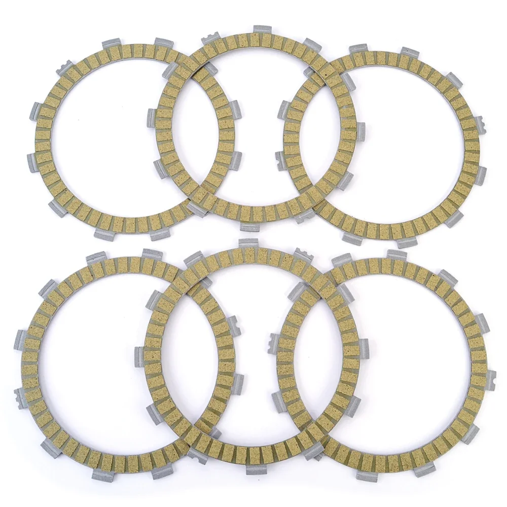 Фрикционные пластины сцепления 22U-16321-00 6 для For Yamaha XVS400 Drag Star 1996-2017 / XV500 535 Virago 500