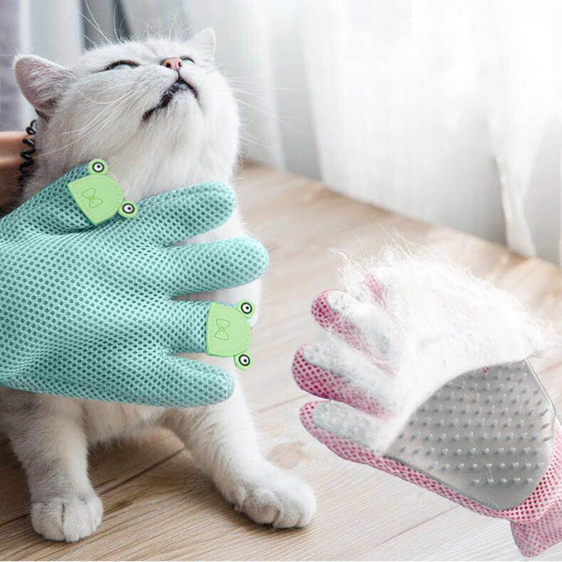

16.5*23.5cm Cat Gloves Cat to Floating Hair Pet Hair Removal Brush Dog Bath Massage Comb Silicone Hair Removal Pet Supplies