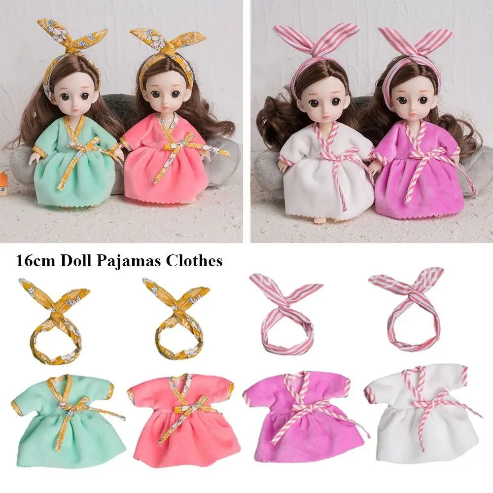 

New Cute Cotton Pajamas Clothes for 1/11 Ob11 Dolls 16cm Fashion Doll Sleep Clothes Bathrobe Accessories High Quality