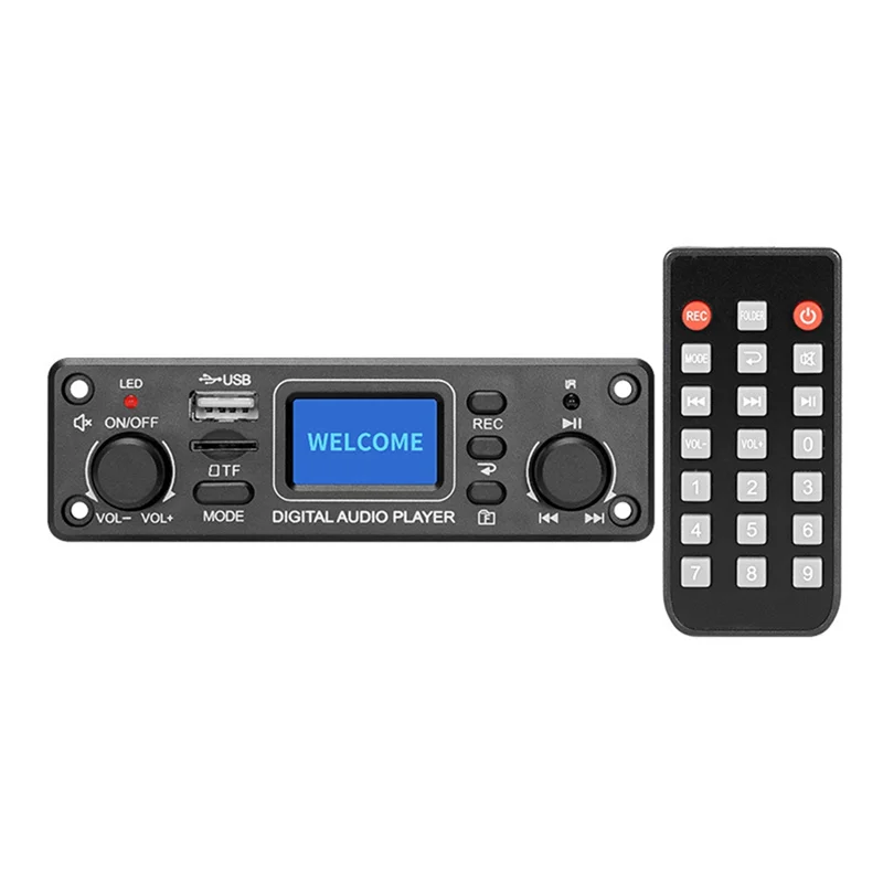Фото MQXGF цифровой аудиоплеер Bluetooth MP3-плеер декодер плата 128X64 DOTS ЖК-дисплей USB SD BT FM модуль музыкального плеер TPM119B №2