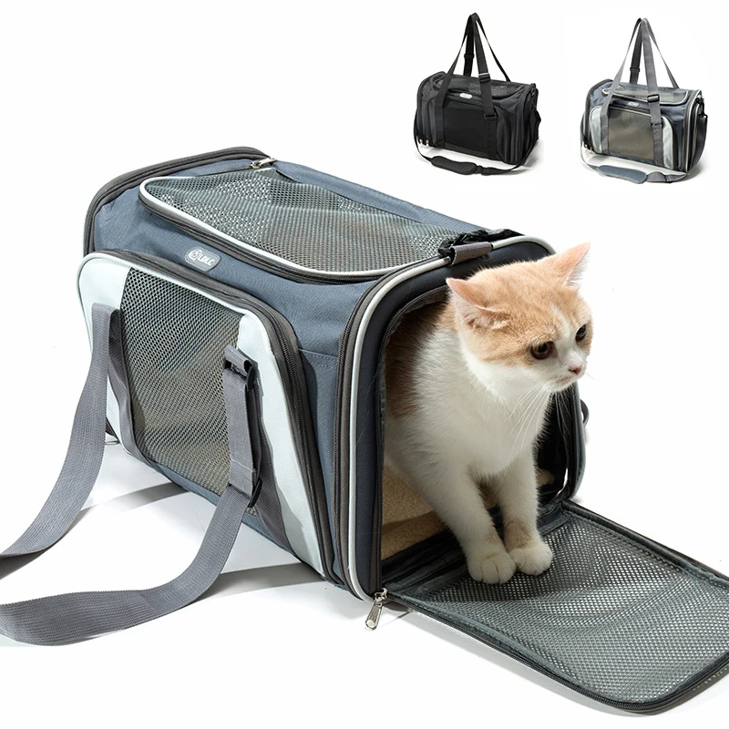 

Cat Carrier Pet Carrier Airline Approved Pet Carrier Bag Collapsible 15 Lbs Dog Carrier for Small Medium Cats Dog Puppies Kitten
