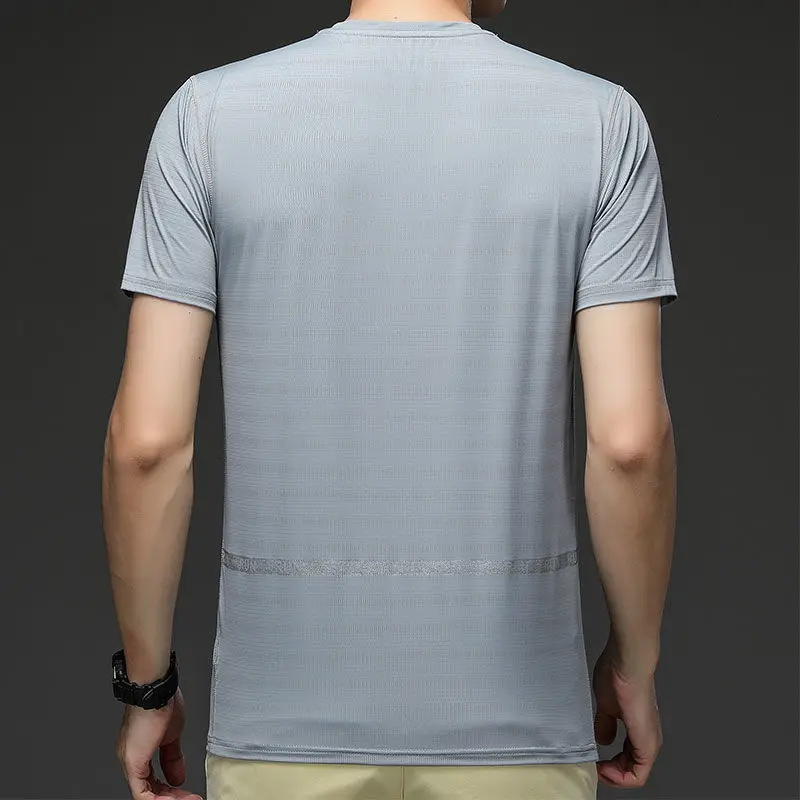 Polyester musculation camisa Men Running T Shirt Quick Dry Fitness Shirt Training Exercise gym clothing men Sport Shirt Tops