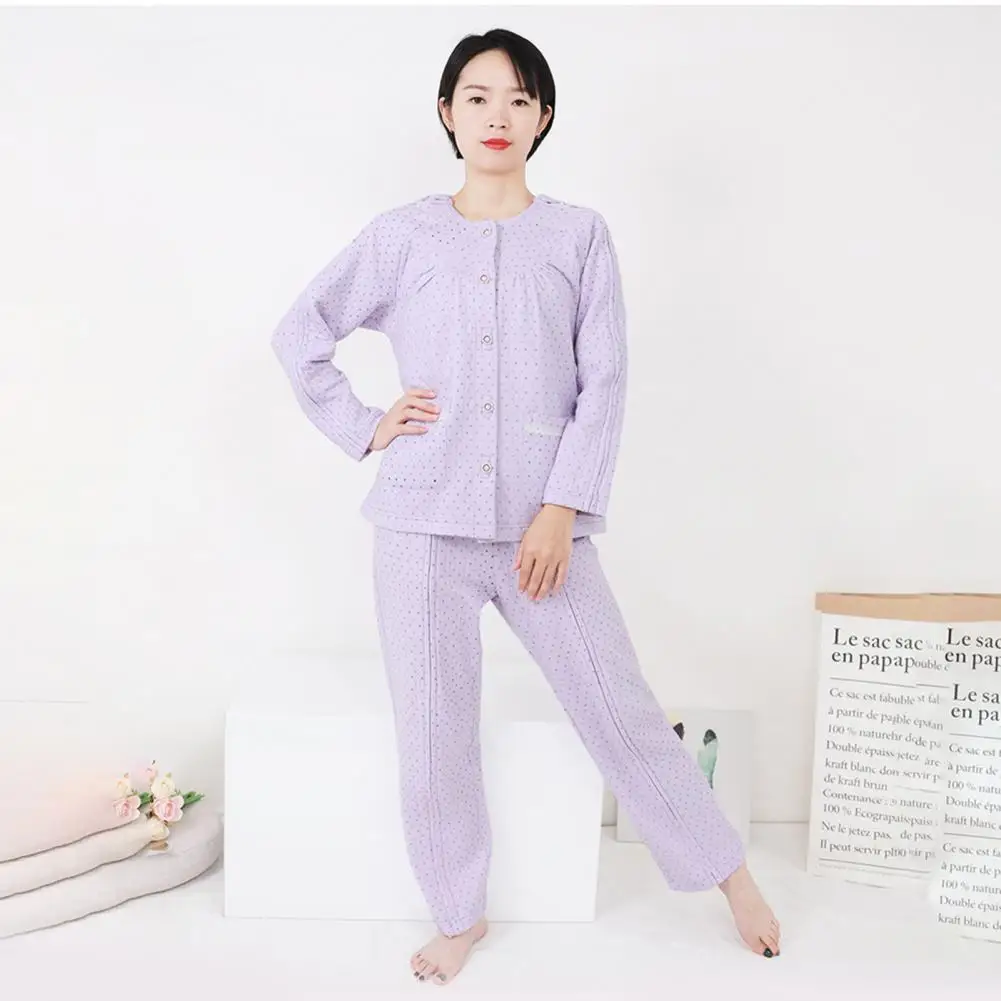 Nursing Clothing Innovative Lightweight Soft Long Dress Trousers Nursing Suit for Adult  Nursing Shirt  Nursing Suit