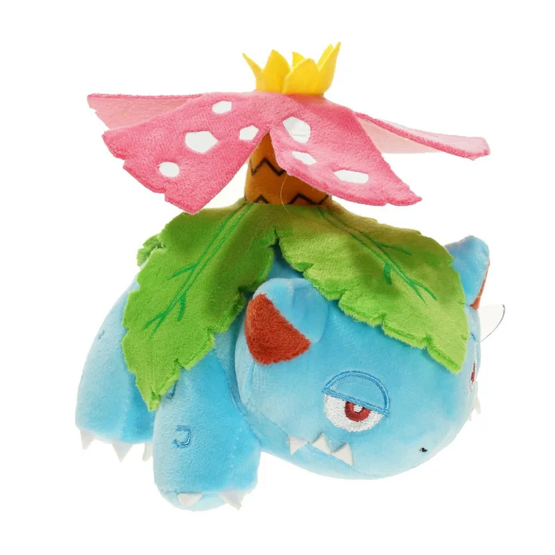 

1pcs 15cm Pokemon Anime Venusaur Cartoon Cute Kawaii Bulbasaur Evolution Plush Stuffed Toys Doll for Children Kids Birthday Gift