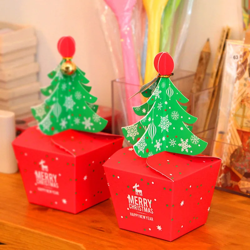 

10 шт., новогодние пакеты для конфет