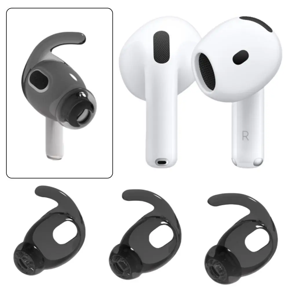 Креативные сменные амбушюры для AirPods 4 насадки-вкладыши из ТПЭ чехол Apple Airpods