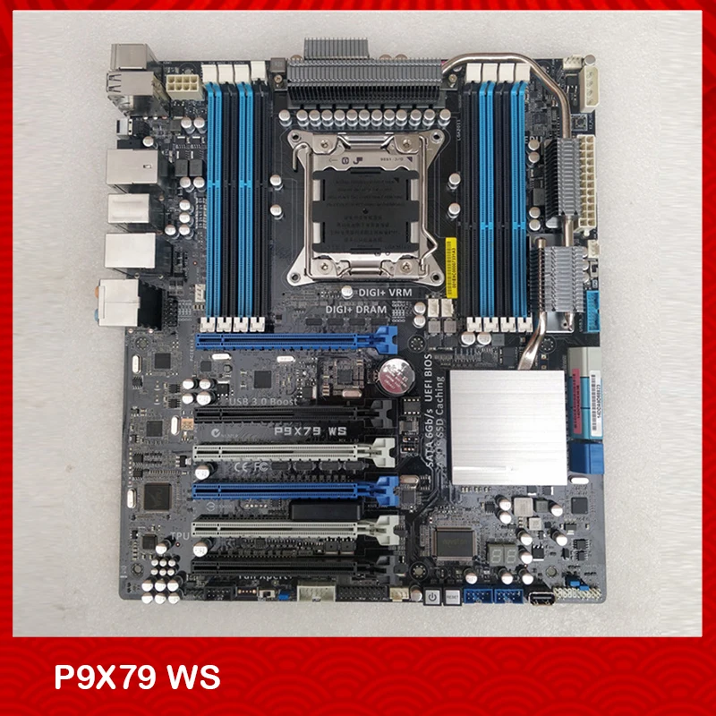 Motherboard For P9X79 WS LGA2011 V1V2 6XPCI-EX16 PCI-E 3.0 DDR3 ATX Fully Tested Good Quality