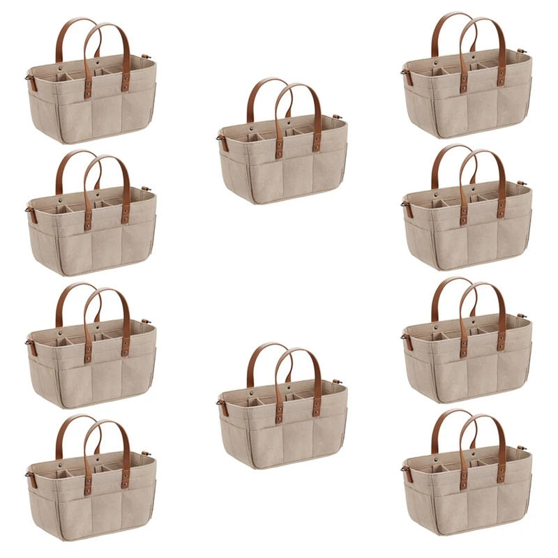 

10X Baby Diaper Caddy Organizer Baby Shower Basket Portable Nursery Storage Bin Car Storage Basket For Toys Nursery Room