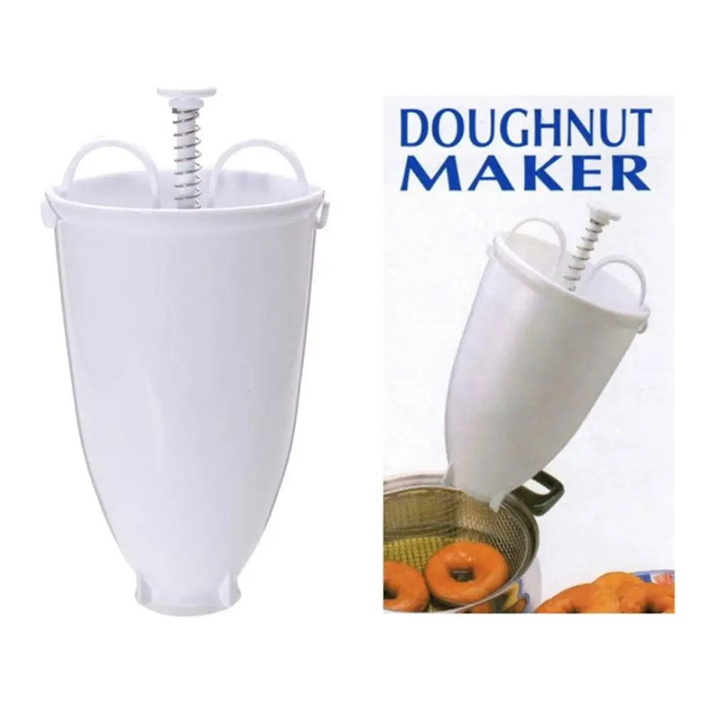 

Plastic Manual Doughnut Machine Deep Fry Donut Mould Plastic Lightweight Waffle Dispenser Donut Maker Kitchen Accessories