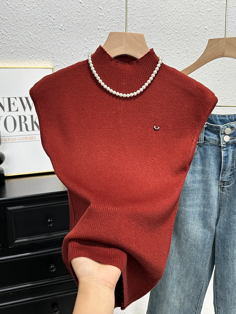 Футболка женская трикотажная в стиле ретро модный элегантный универсальный