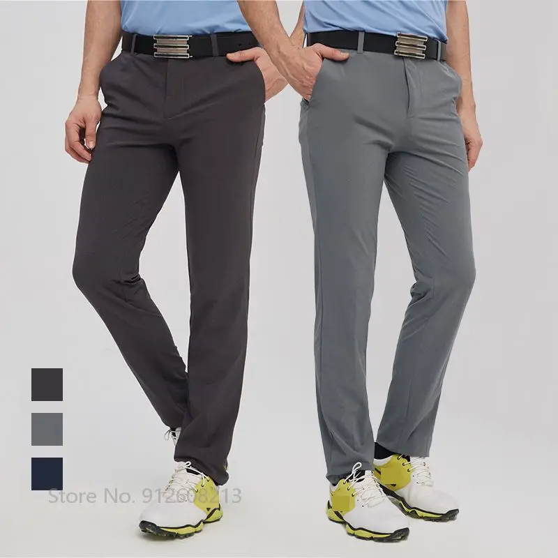 

Oclunlc Men Sports Pants Quick Dry Golf Straight Pants Man Casual Business Golf Trousers Summer Breathable Sweatpant 2XS-3XL