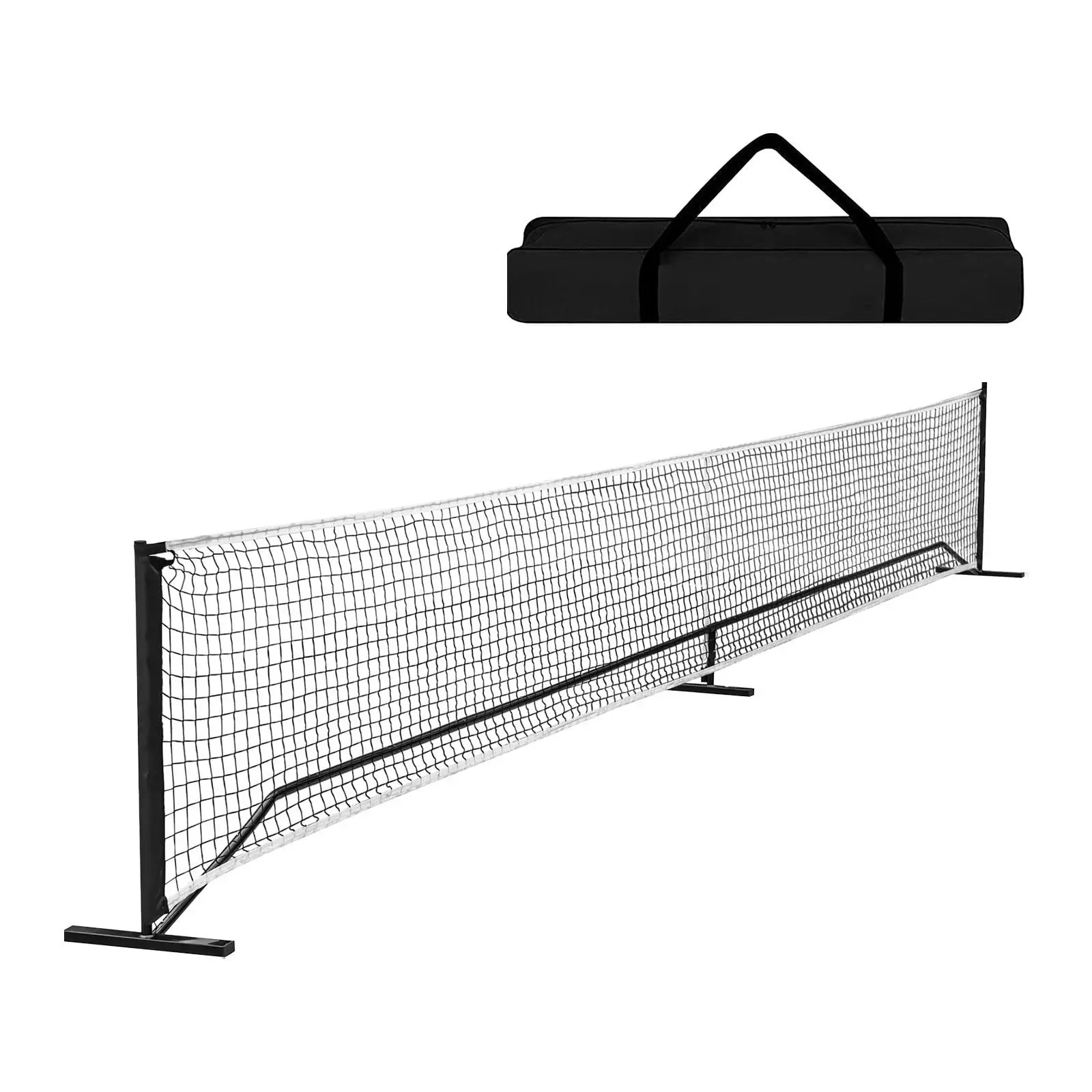 Portable Pickleball Net Sports 22ft with Storage Bag Badminton Pickle Ball for Game Tennis Party Training