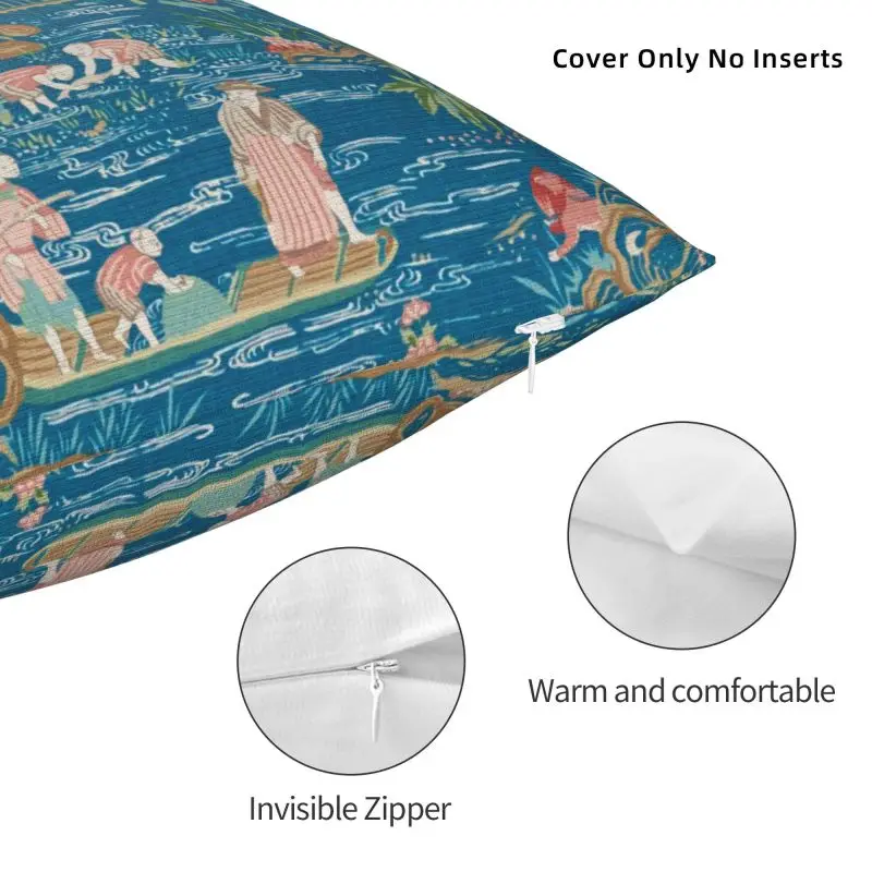 Роскошная Античная Восточная китайская ивовая наволочка для подушки мягкая