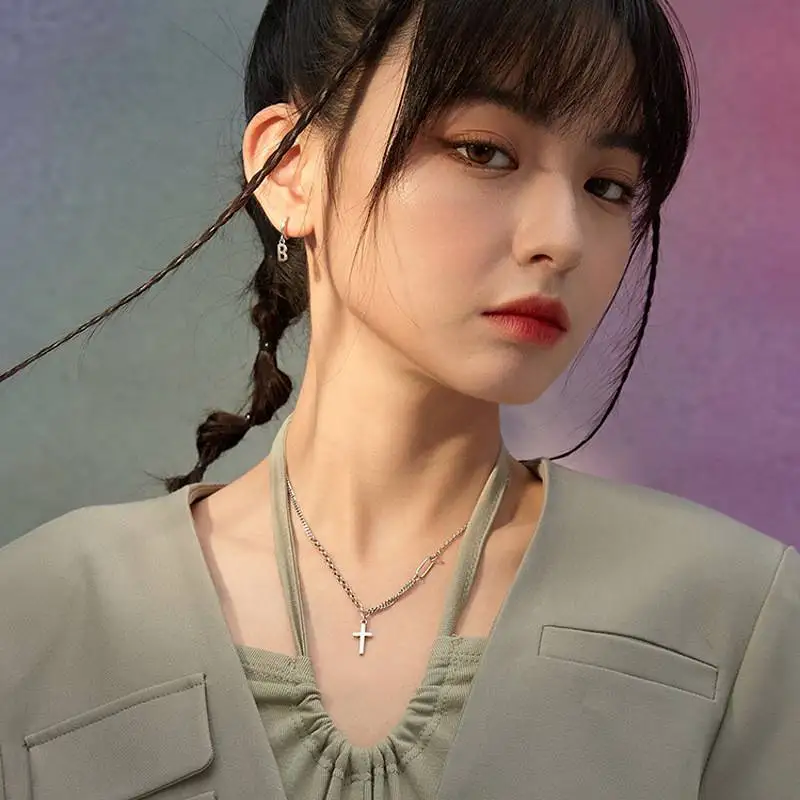 

Cross Pendant Chain Jewellery Necklace Love Gifts Smooth 925 Sterling Silver