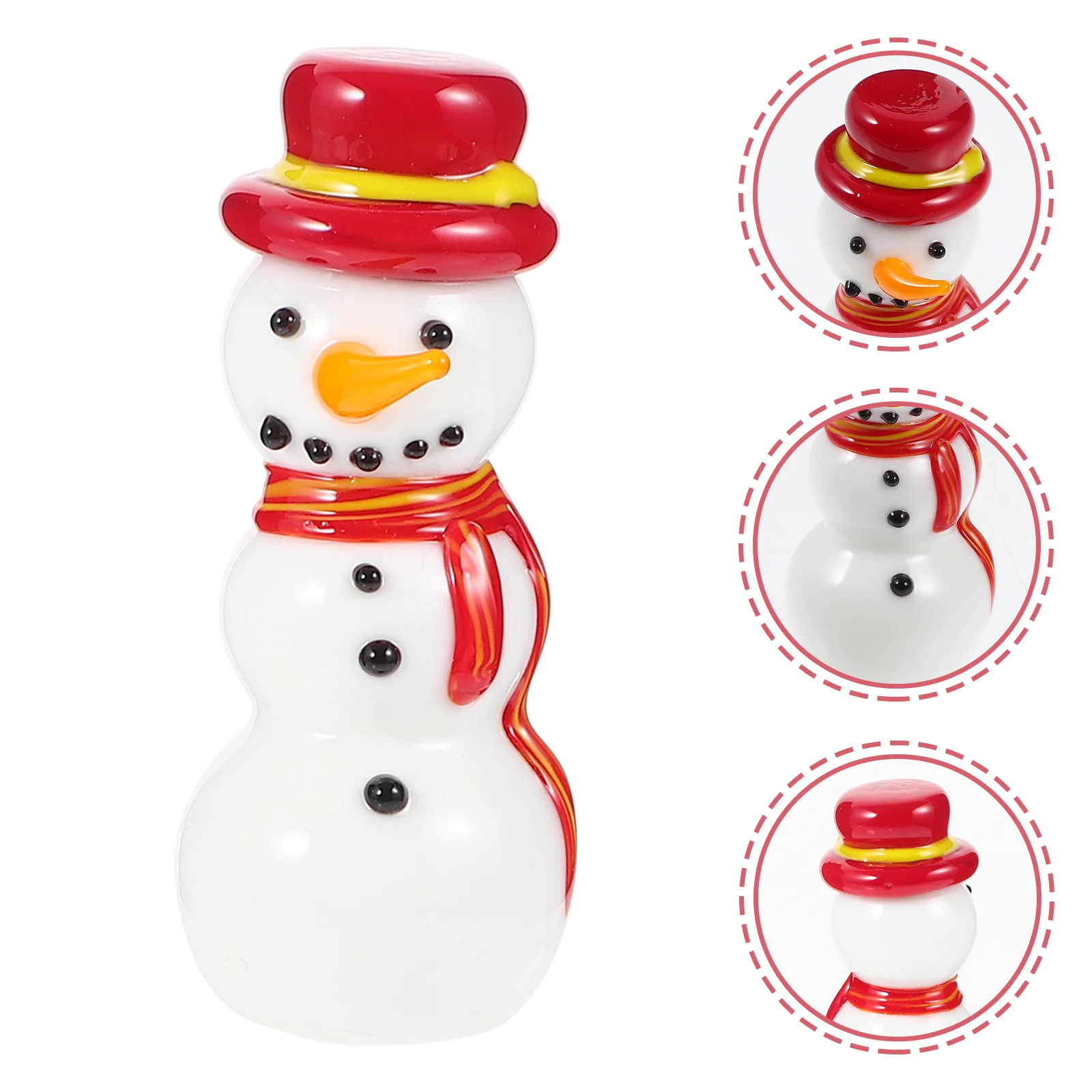 

Christmas Decoration Mini Snowman Ornament Desktop Craft Dollhouse Miniature Micro Landscape Decor