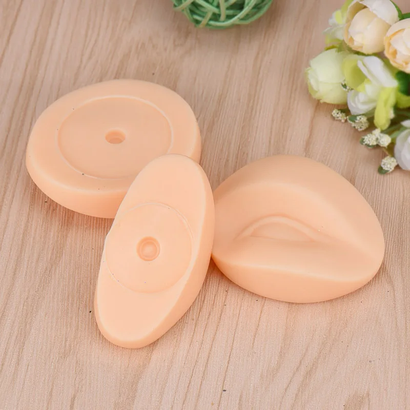 

3pcs/set Silicone Permanent Makeup Tattoo Training Practice Fake Skin Blank Eye Lips Face for Microblading Tattoo Beginner