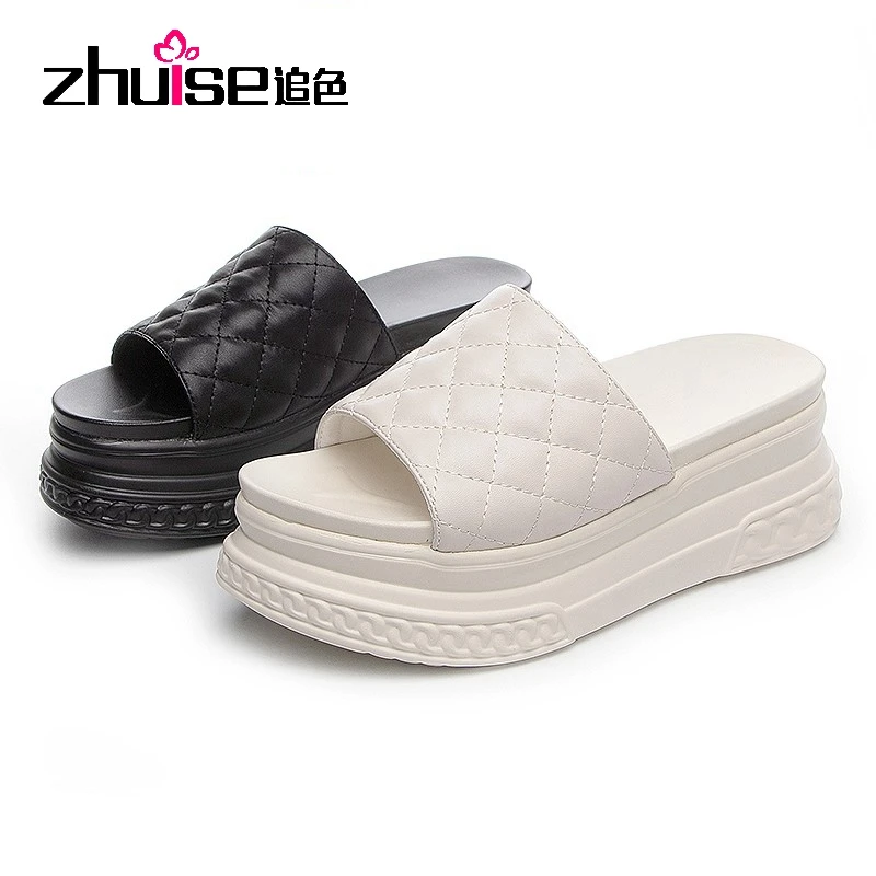 

Slippers Women Summer New High-heel Platform Women Slippers Fashion Outdoor Sandals Women Korean Version Trendy Slippers Women