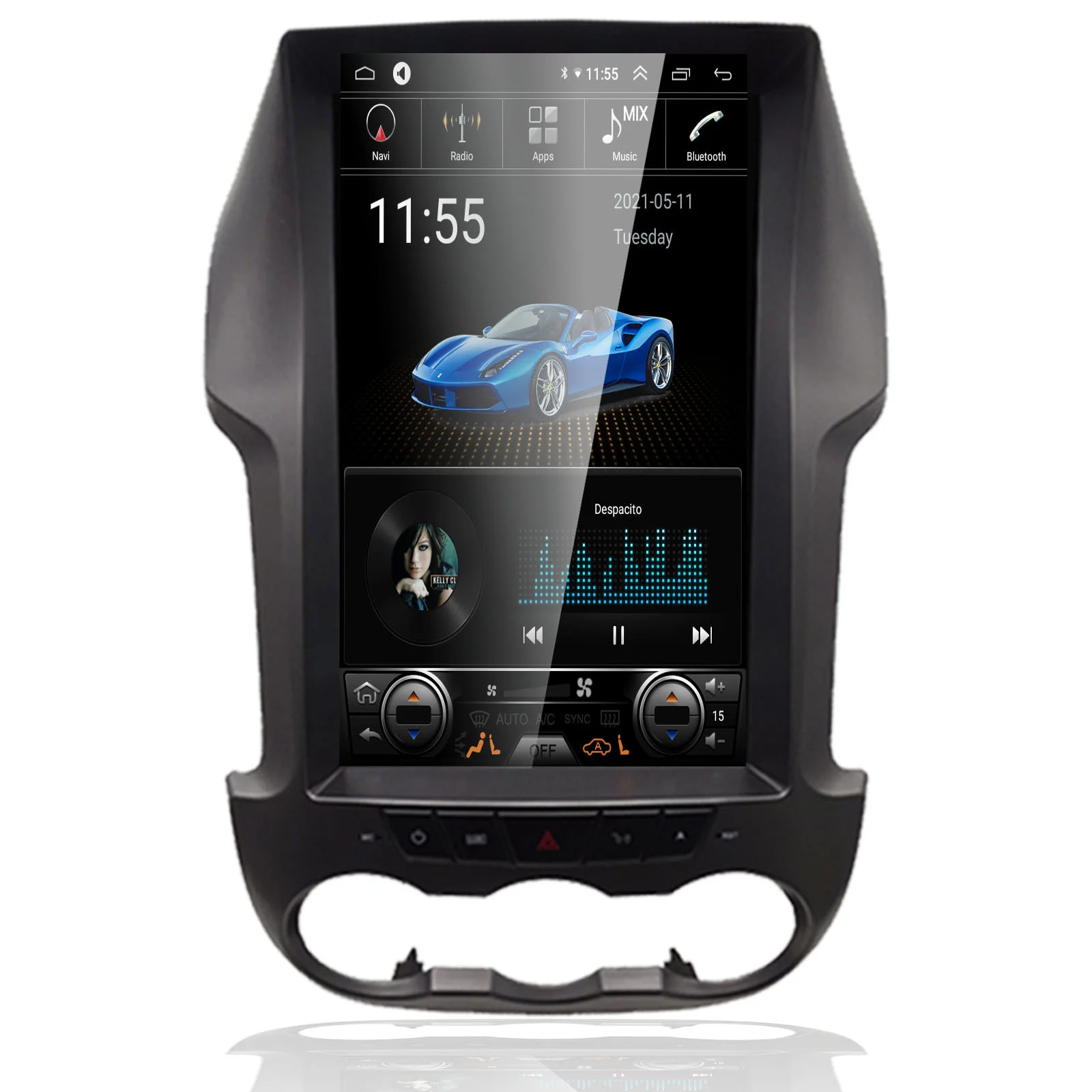 Android 11 Auto Radio Für Ford Ranger F250 2012-2015 Autoradio Stereo GPS Navigation Vertikale Bildschirm drahtlose carplay Tesla stil