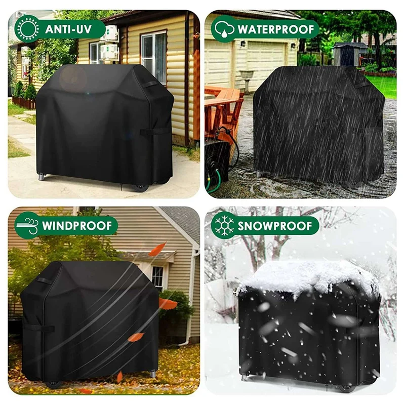 2 шт. чехол для барбекю водонепроницаемый сверхпрочный 420D из Оксфордской ткани