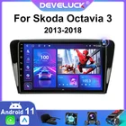 Автомагнитола 2 Din, Android 11, мультимедийный видеоплеер для Volkswagen Skoda Octavia 3 A7 2013-2018, навигация GPS 4G Carplay