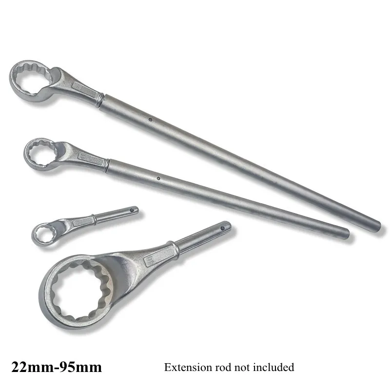 46-70mm High-Strength Lengthened Labor-Saving Plum Wrench Angle Lever Labor-Saving Wrench Without Afterburner,C R-V Tools