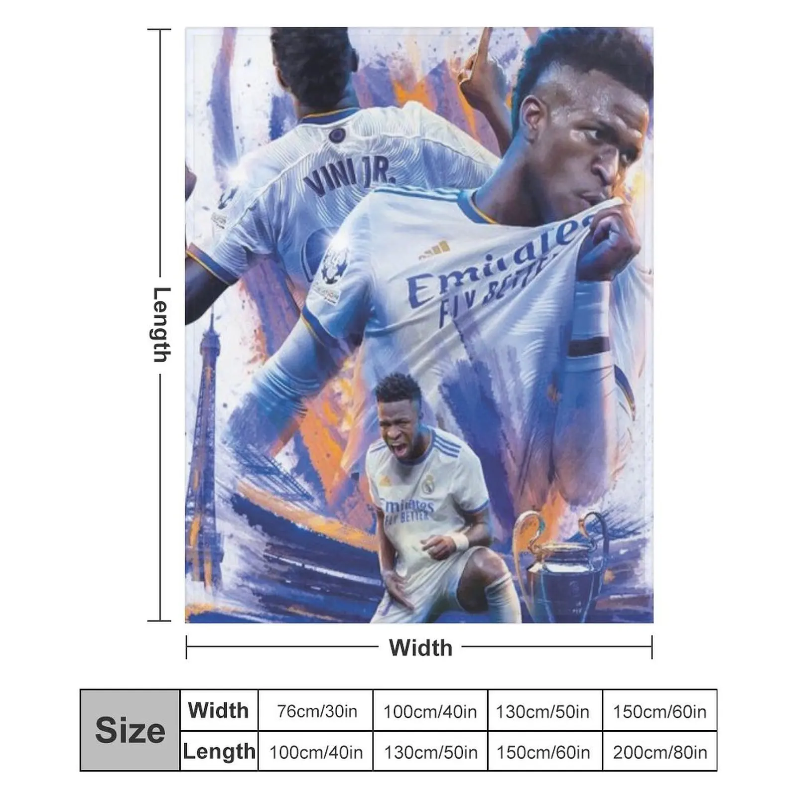 Плед vinicius Junior мягкие одеяла для дивана-кровати