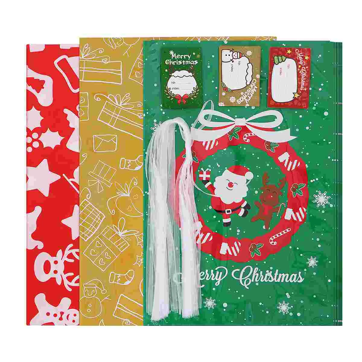 

24 шт., пакеты для упаковки подарков на Рождество