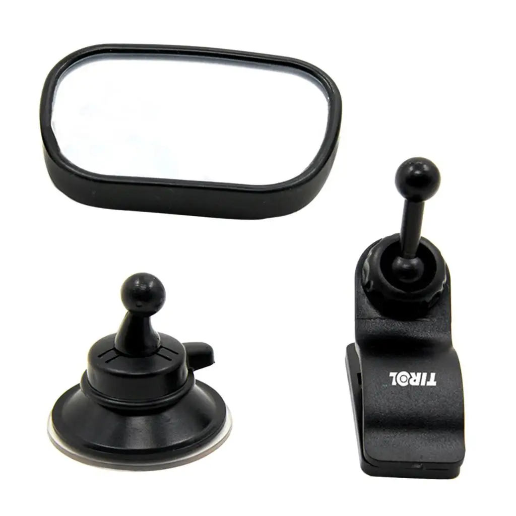 

Back Seat Mirror View Rear Facing Infant in Backseat Black