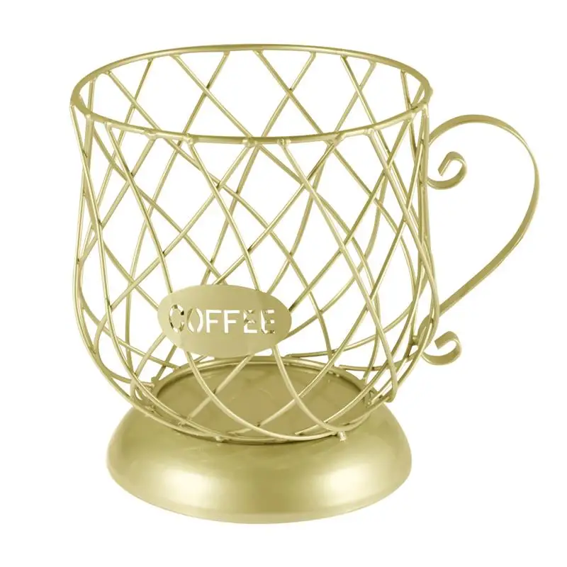 

Coffee Storage Basket Coffee Pod Holders Coffee Capsules Stand Organizer Snacks Fruits Storage Cup Basket for Home Kitchen