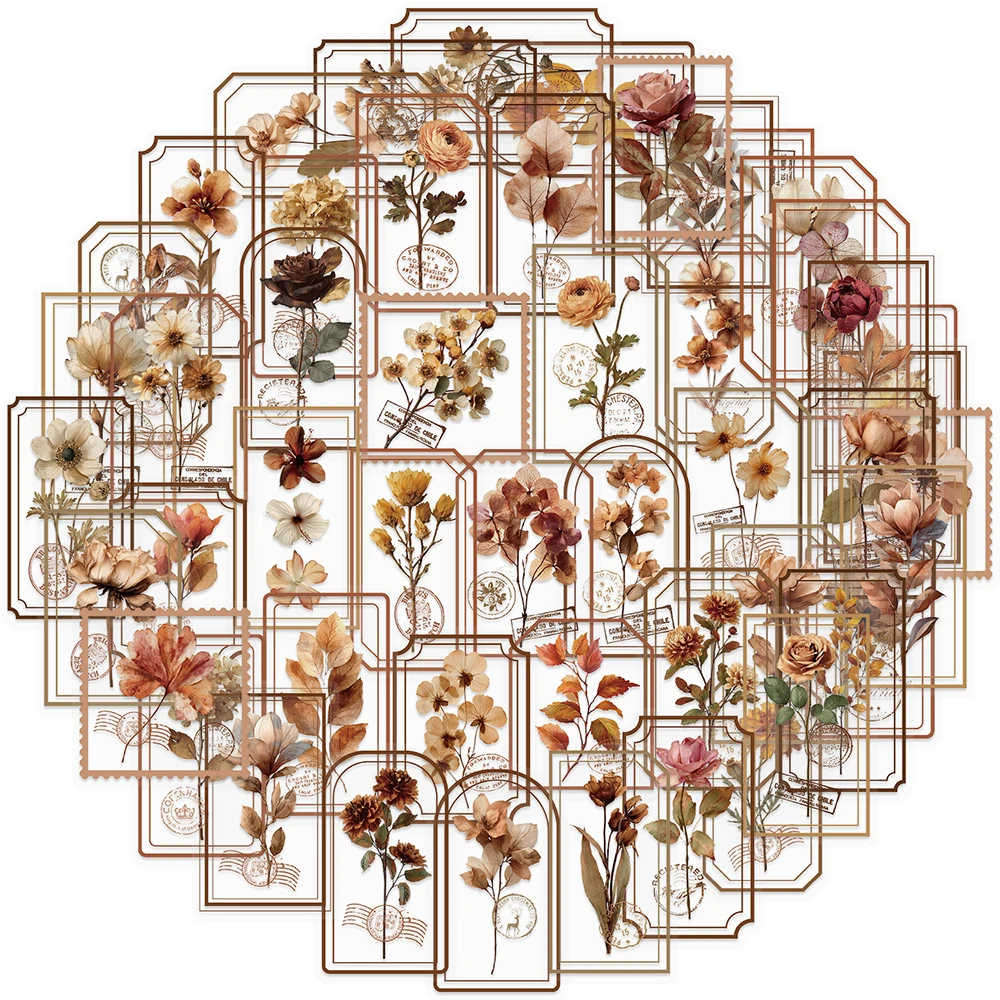 

Прозрачные цветочные наклейки для декупажа Charile