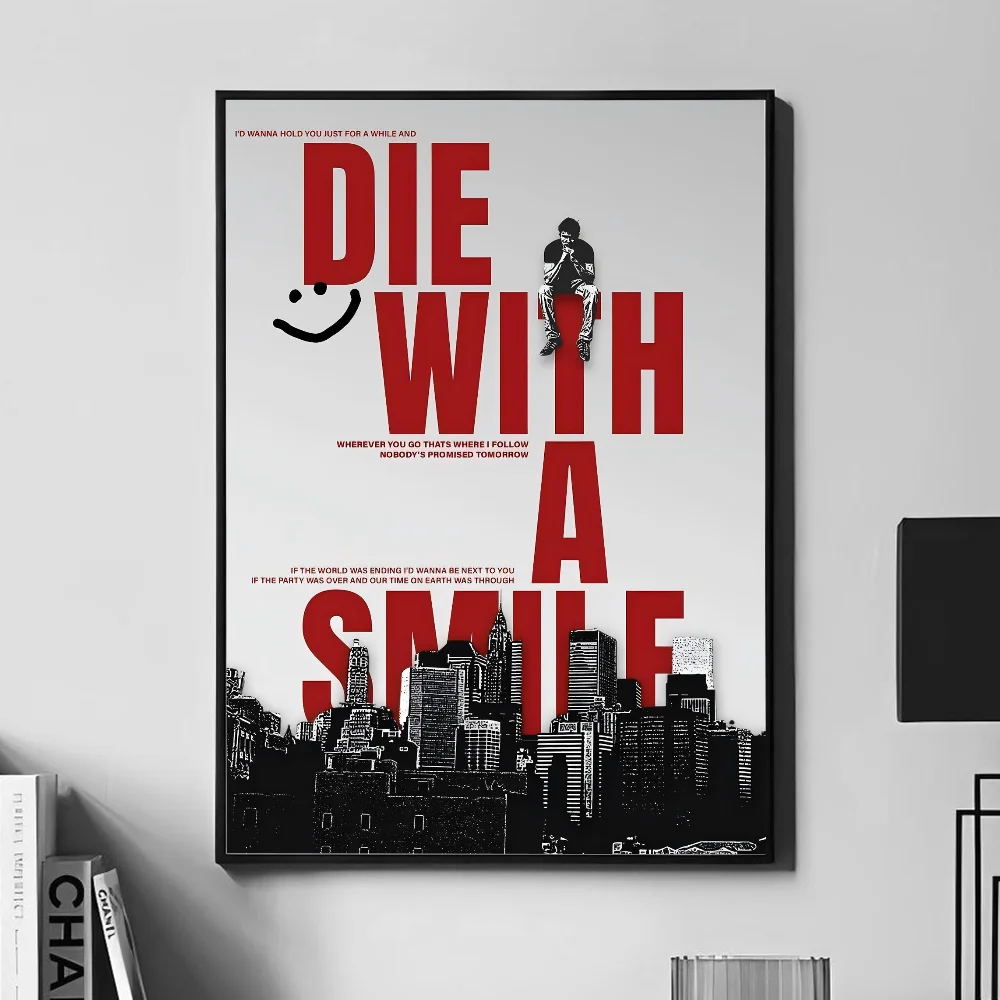 Плакат L-Lady G-Gaga B-Bruno M-Mars Die с улыбкой настенное искусство домашний декор комнаты