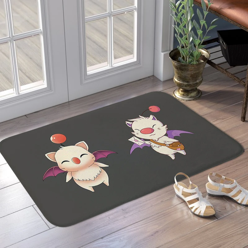 Ковер Вход в дом Нескользящий Moogle Симпатичный коврик для ног на крыльце гостиной