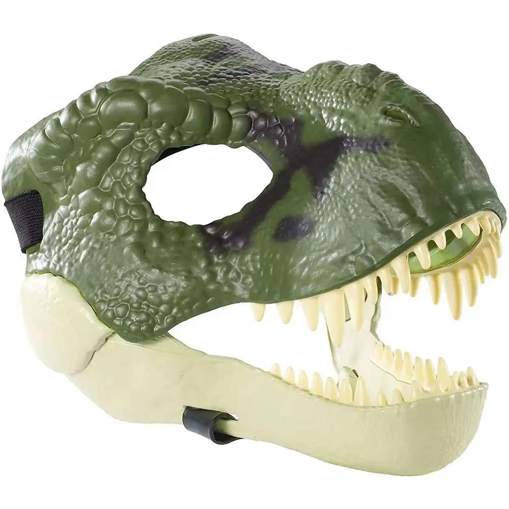 

Halloween mask Jurassic dinosaur mask movable mouth mask cosplay Velociraptor Tyrannosaurus rex parent-child boy gift