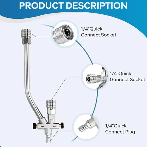 Насадка для мойки высокого давления с двойным наконечником для пенопласта