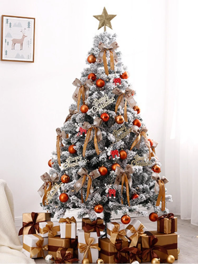 

Роскошное искусственное украшение, новый год, шифрованный Снежинка, Рождественская елка, семейное украшение комплект для рождественской елки, подарок, украшение для дома