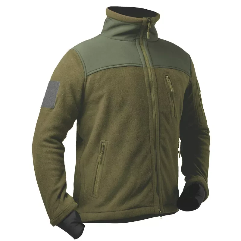

New2022 Brand Autumn Winter Tactical Military Clothing Combat Men's Jacket Warm Polartec Fleece Patchwork Male Frock Jacket