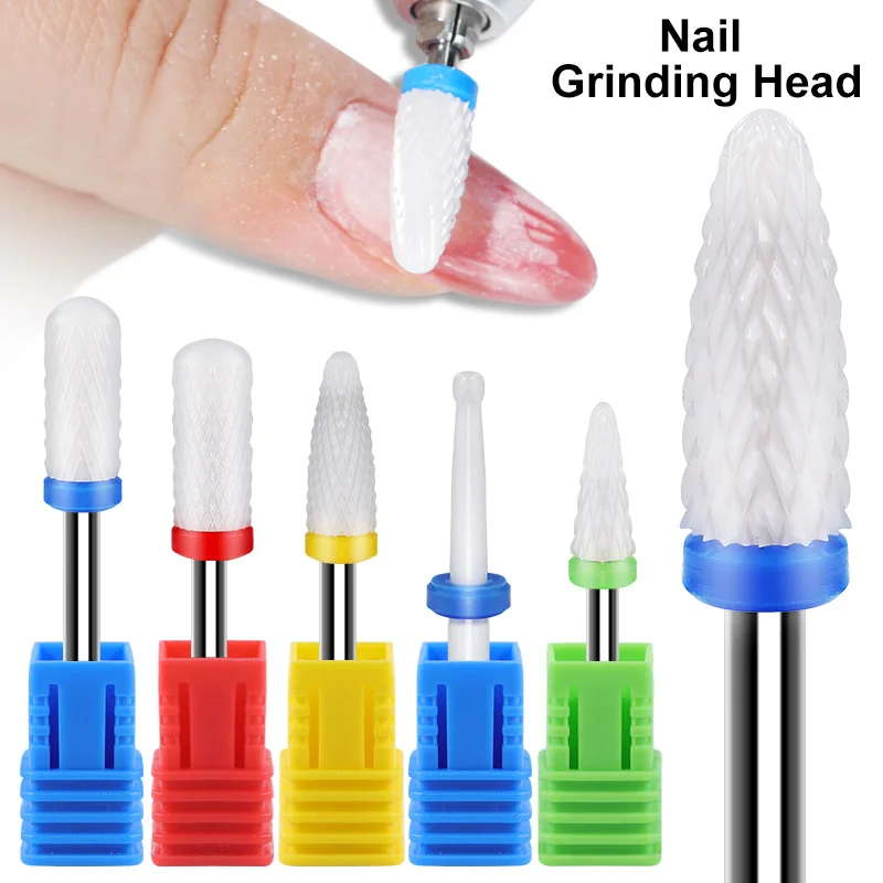 

1pcs Milling Cutter Ceramic Nail Drill Bits for Electric Manicure Drills Pedicure Mill Bit Machine Files Nail Art Tools