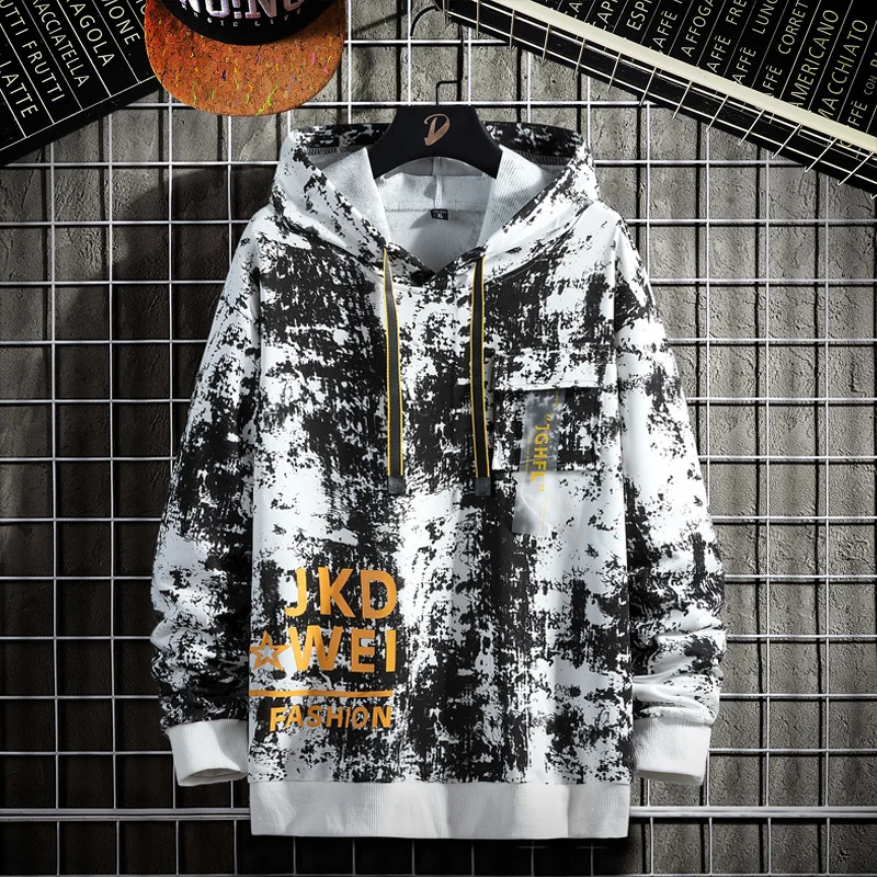 

New Streetwear Harajuku Hoodie Mens Sweatshirt Hip Hop Fashion Loose Hoodies Male Fashion Casual Pullover Men's Hoodie Ovewsize