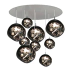 Скандинавская Подвесная лампа из лавы, потолочный светильник для спальни, гостиной, кухни, домашний декор, люстра светодиодный освещением